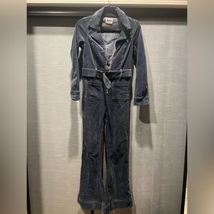 Show me your mumu corduroy long sleeve jumpsuit. Size small petite. Never worn